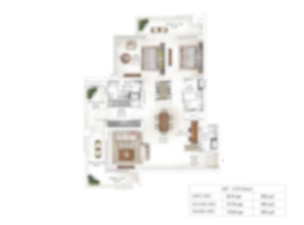 Krisumi Tower 2 & 3 unit plan