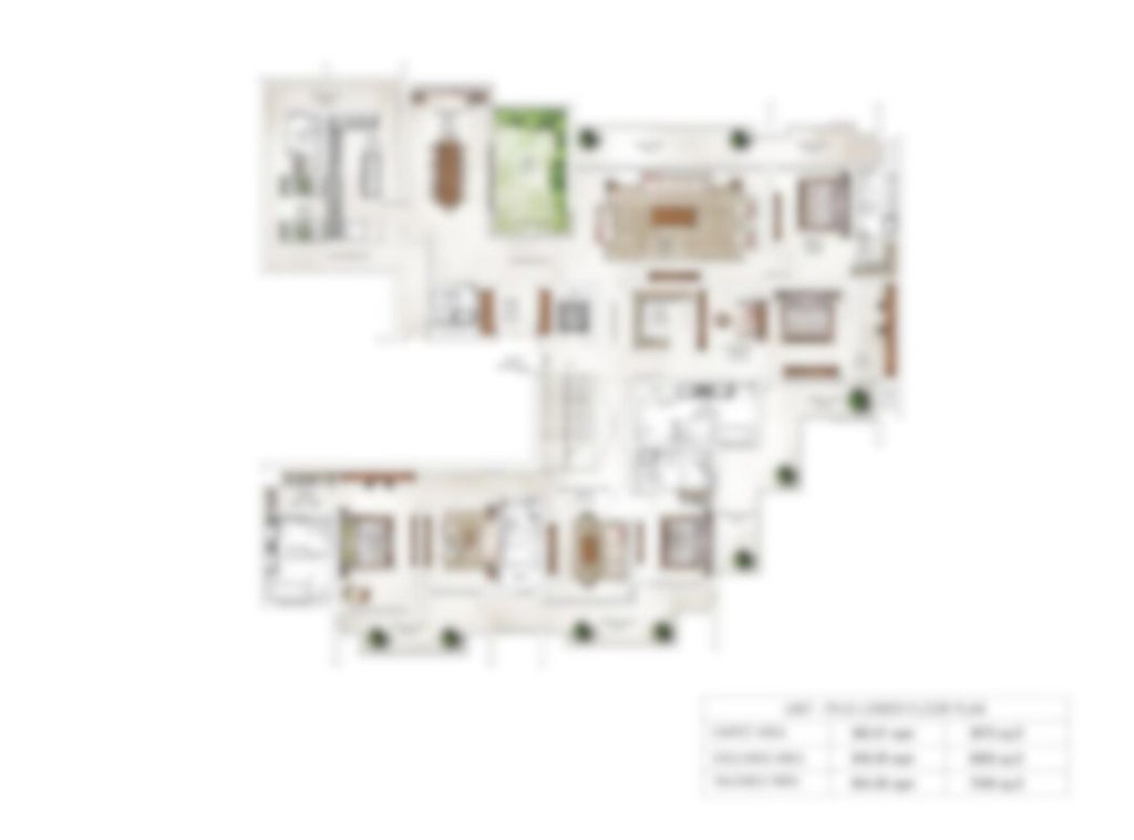 Krisumi Tower 2 & 3 unit plan