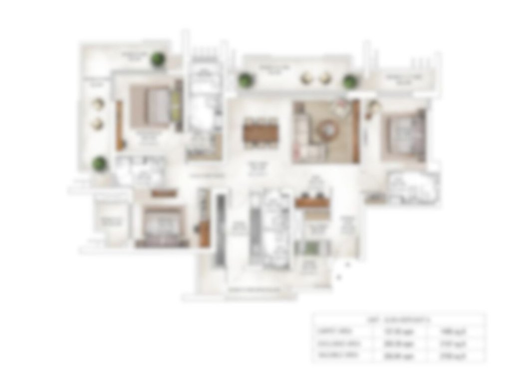 krisumi Tower 1 unit plan